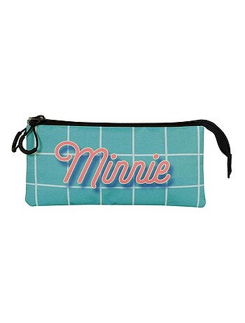 Trousse Triple FAN 2.0 - Disney Minnie Mouse Cheese - Bleu - Taille Unique