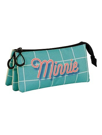 Trousse Triple FAN 2.0 - Disney Minnie Mouse Cheese - Bleu - Taille Unique