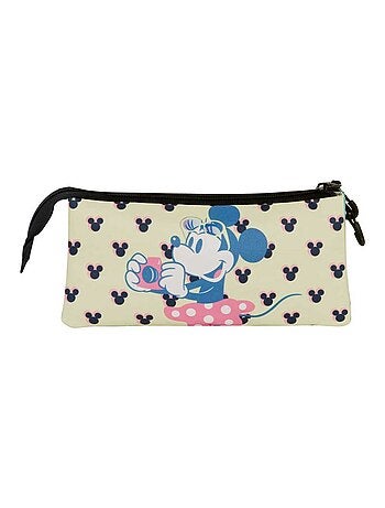 Trousse Triple FAN 2.0 - Disney Minnie Mouse Cheese - Bleu - Taille Unique