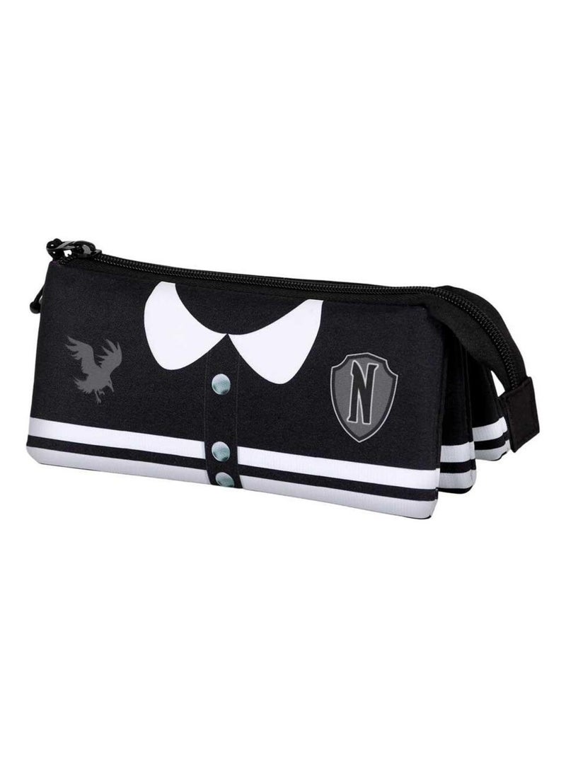 Trousse Triple FAN 2.0 - Mercredi Varsity Noir - Kiabi