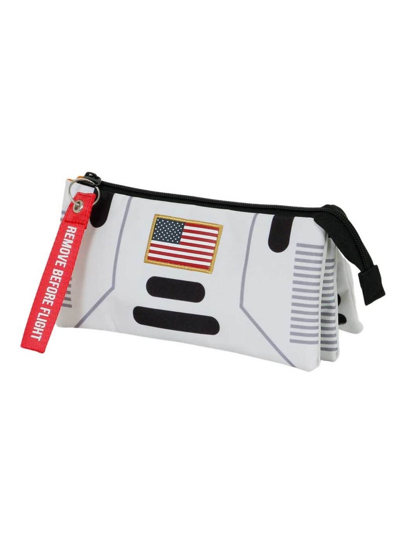 Trousse Triple FAN 2.0 - NASA Spaceship - Blanc - Taille Unique Blanc - Kiabi