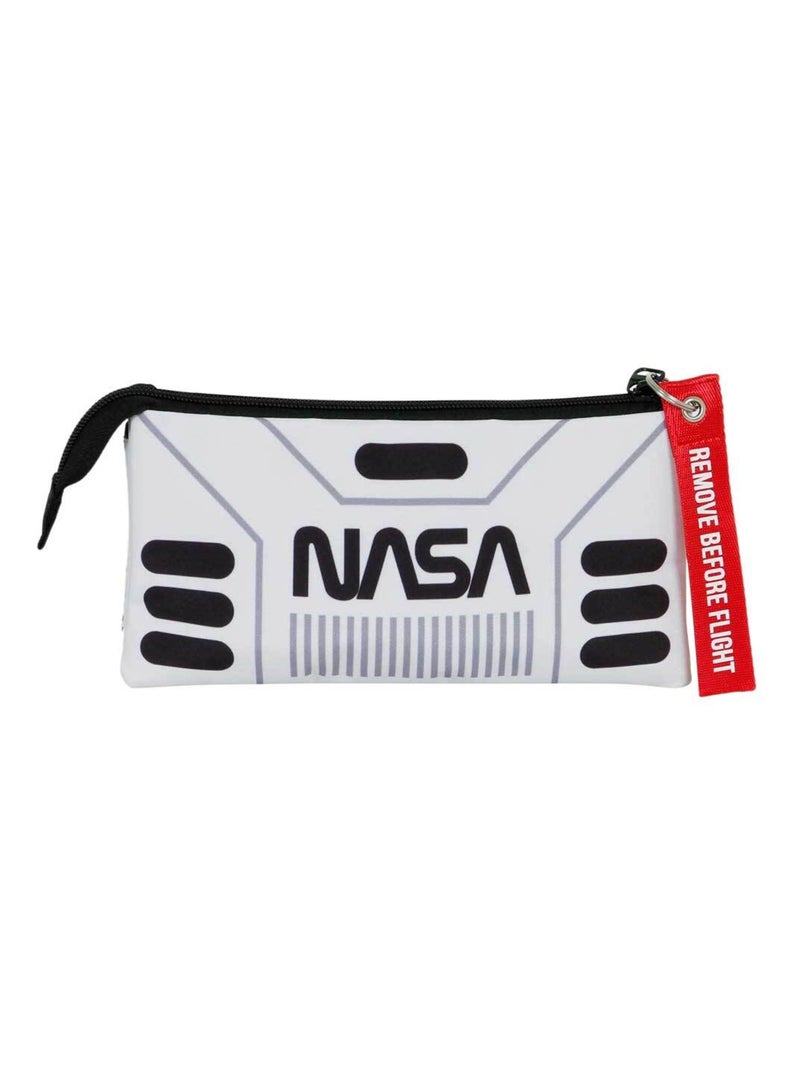 Trousse Triple FAN 2.0 - NASA Spaceship - Blanc - Taille Unique Blanc - Kiabi