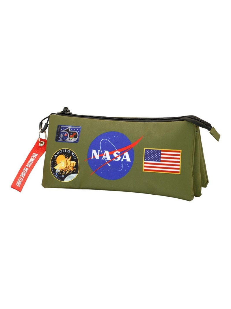 Trousse Triple FAN Voyage Avion - Marvel NASA Khaki - Multicolore - 40x20x25cm Multicolore - Kiabi