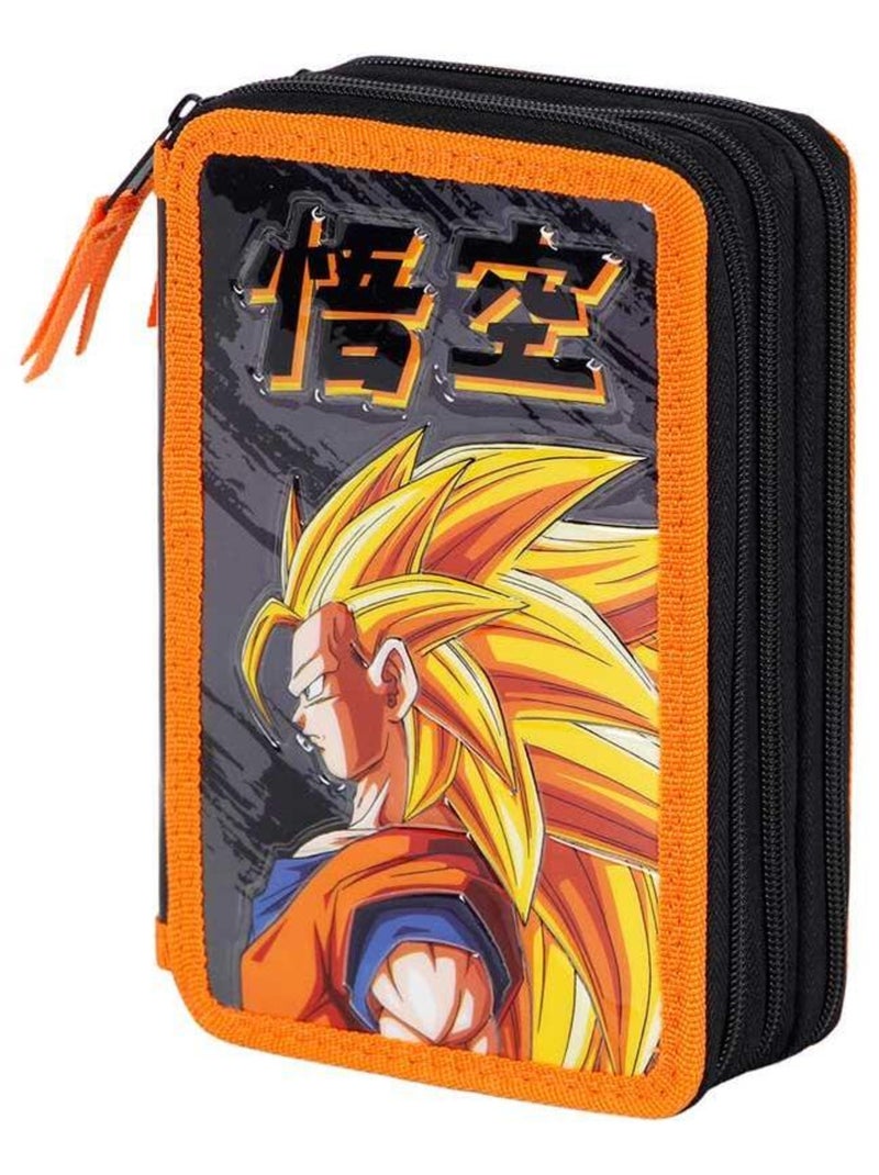 Trousse Triple Garnie - Dragon Ball Warrior Multicolore - Kiabi