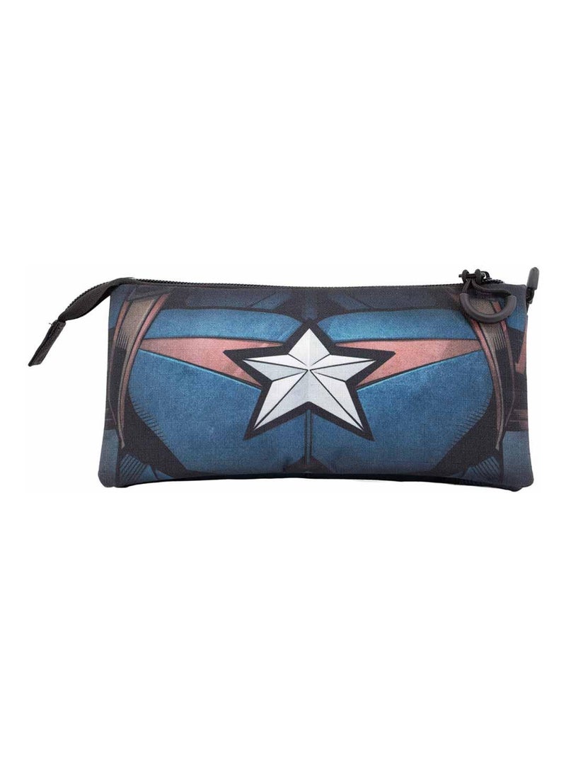 Trousse Triple HS - Captain America Chest Noir - Kiabi
