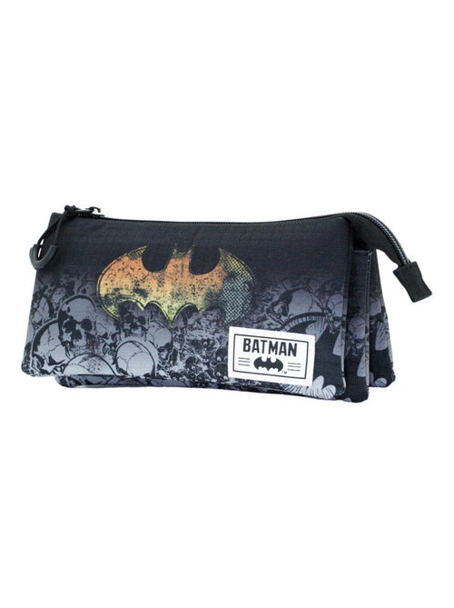 Trousse Triple HS - DC Comics Batman Skulls - Noir - Taille Unique - Kiabi
