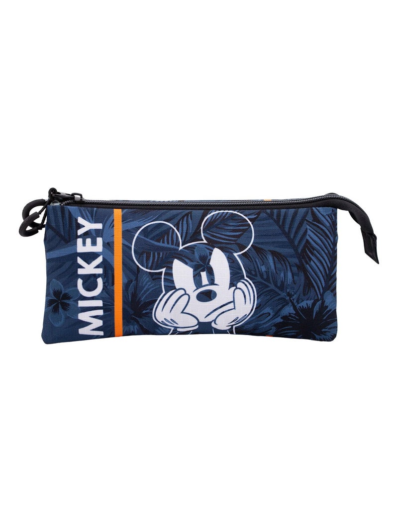 Trousse Triple HS - Disney Mickey Mouse Blue - Bleu Foncé - Taille Unique Bleu foncé - Kiabi