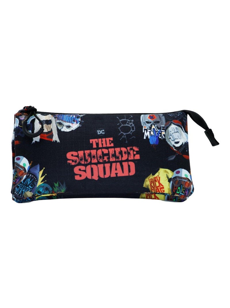 Trousse Triple HS - Suicide Squad Taskforce Noir - Kiabi