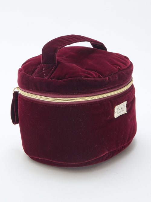 Trousse Vanity en velours - Kiabi