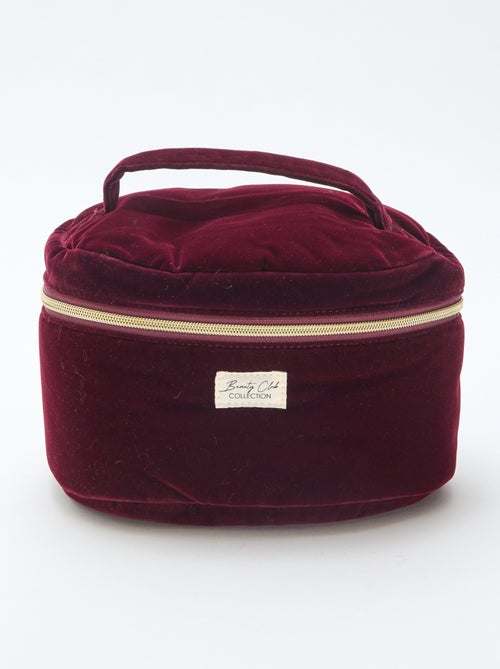 Trousse Vanity en velours - Kiabi