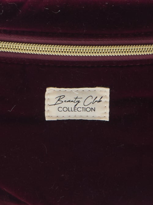 Trousse Vanity en velours - Kiabi