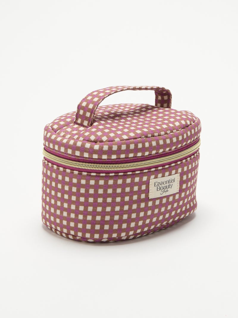 Trousse vanity imprimée Marron - Kiabi