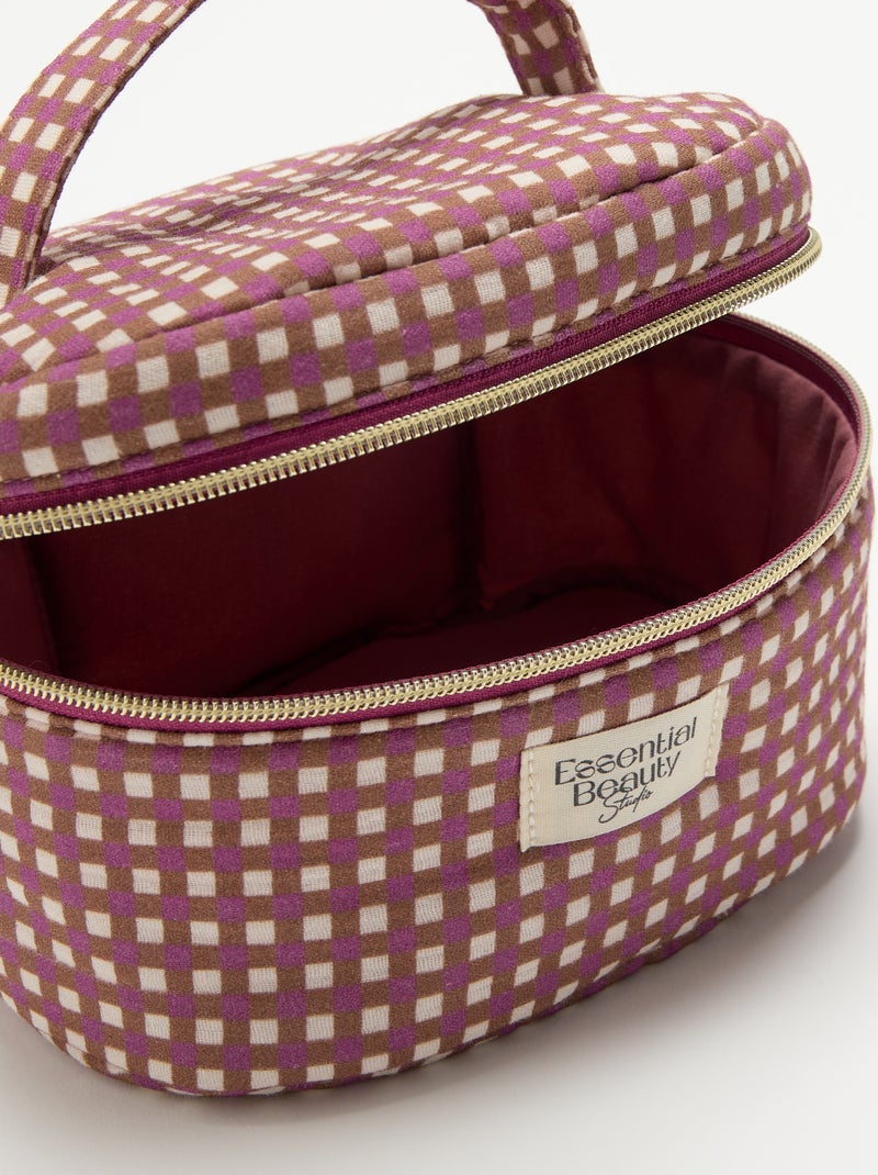 Trousse vanity imprimée Marron - Kiabi