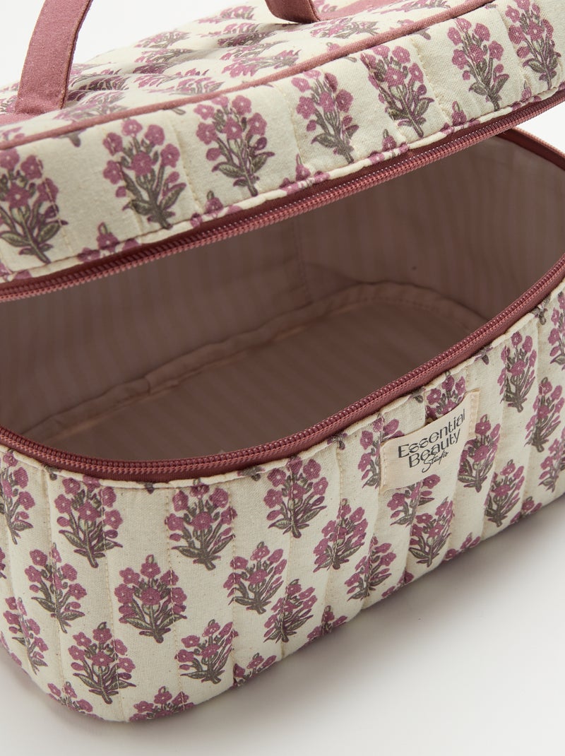 Trousse vanity Rose - Kiabi