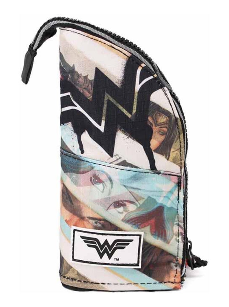 Trousse Vertical - DC Comics Wonder Woman Collage - Brun - Taille Unique Marron - Kiabi