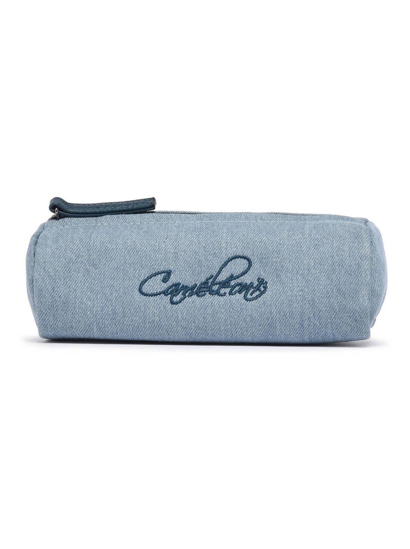 Trousse Vintage 1 Compartiment Cameleon Polyester Bleu Rose - Kiabi