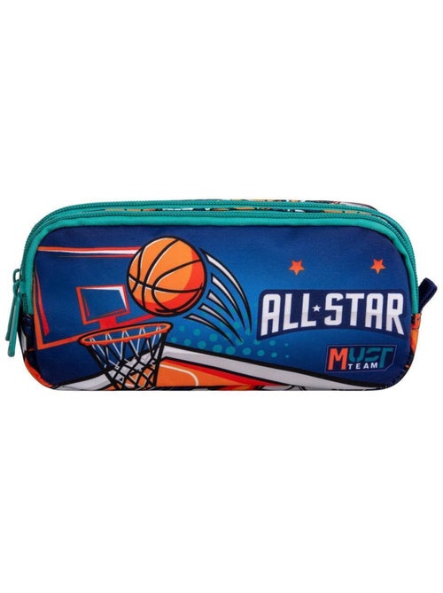 Trousse zippée 2 compartiments basket 21 cm CMP - Kiabi Trousse zippée 2 compartiments basket 21 cm CMP - Kiabi