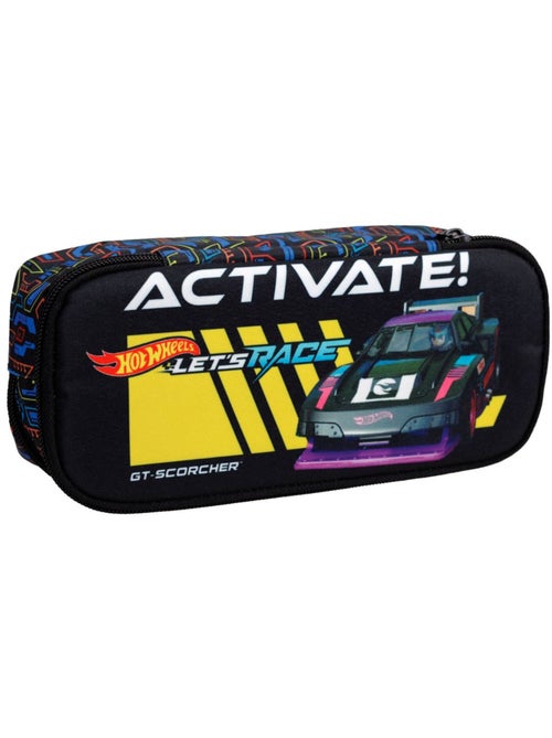 Trousse zippée Hot Wheels en tissu imprimé voiture de course GT-Scorcher - Kiabi