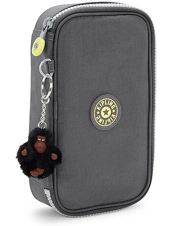 Trousse zippée Kipling Back To Grey 50 stylos 9 compartiments de rangement