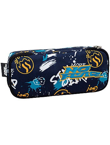 Trousse zippée tissu graffiti double compartiment No Fear