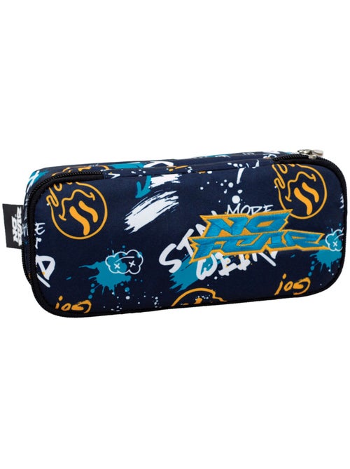 Trousse zippée tissu graffiti double compartiment No Fear - Kiabi