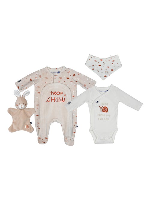 Trousseau 4 pièces poppy en maille - Kiabi