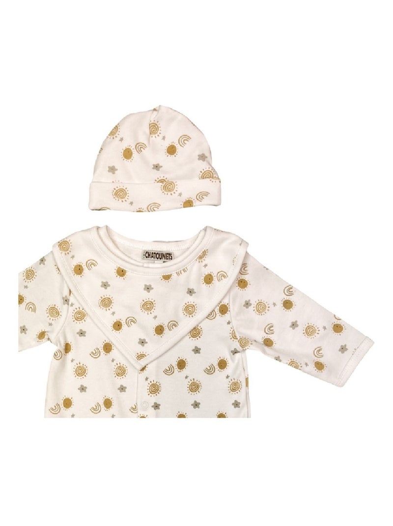 Trousseau bébé coton Les Chatounets Beige - Kiabi