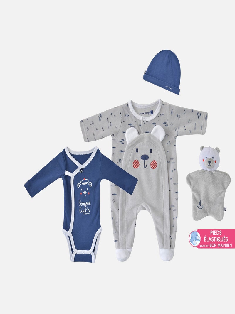 TROUSSEAU DE NAISSANCE GRIS EUSTAZIO Bleu - Kiabi