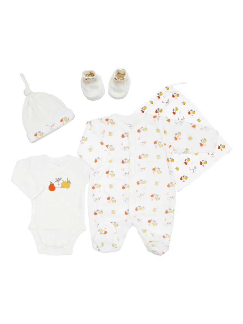 Trousseau de naissance en coton pure 100% BIO