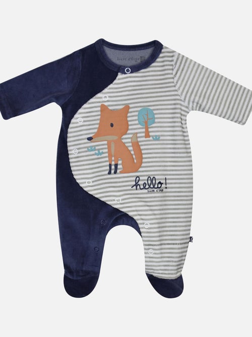 TROUSSEAU NAISSANCE FOREST VELOURS RASE - Kiabi TROUSSEAU NAISSANCE FOREST VELOURS RASE - Kiabi