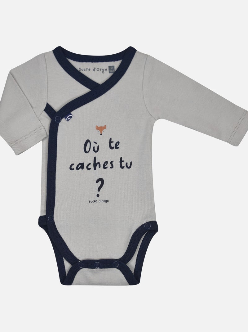 TROUSSEAU NAISSANCE FOREST VELOURS RASE Bleu - Kiabi