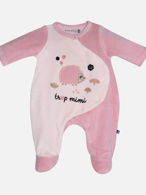 TROUSSEAU NAISSANCE VELOURS RASE FRANCIA - Kiabi