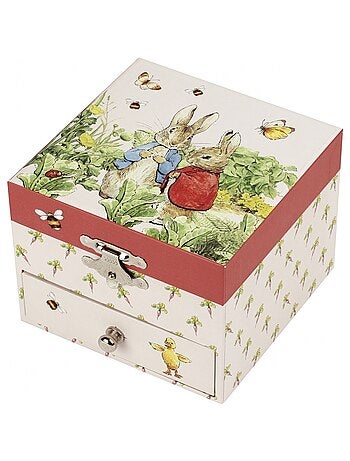 Trousselier - Boîte à bijoux musicale cube Pierre Lapin