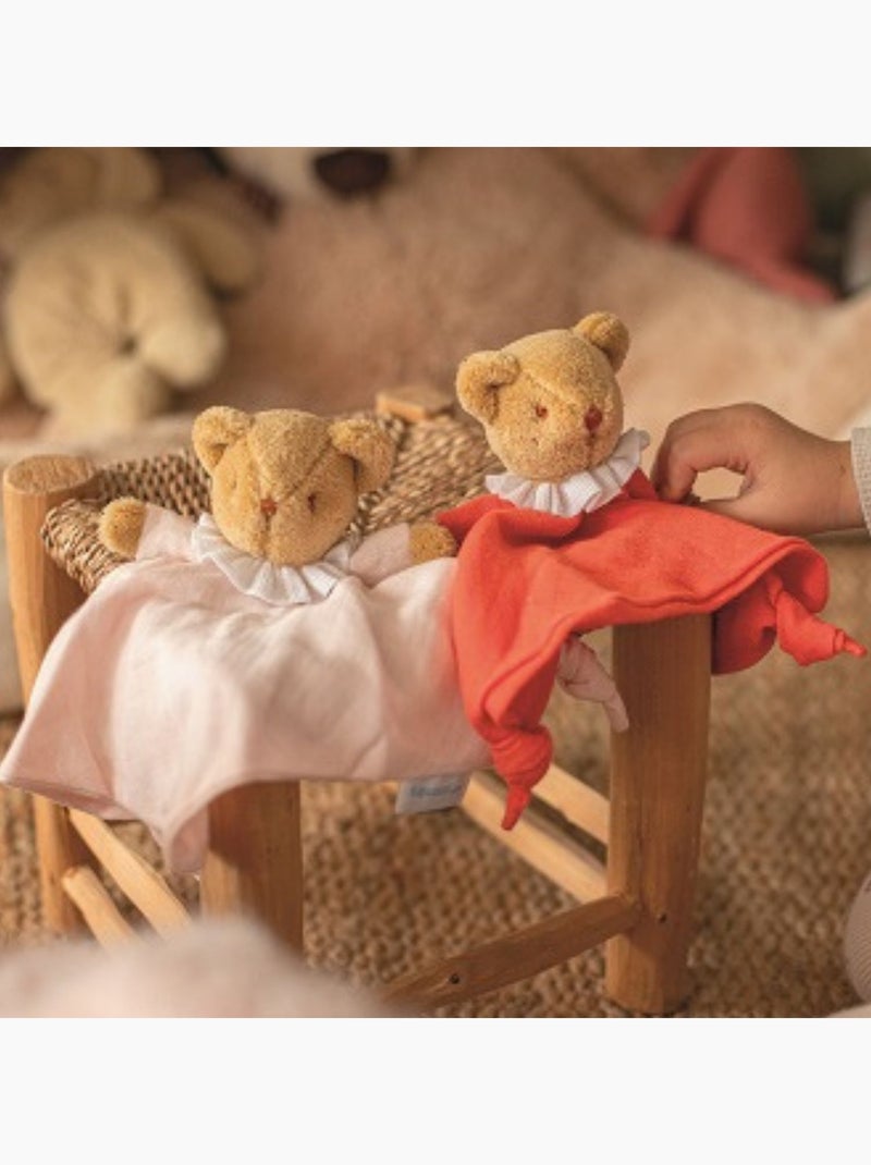 Trousselier - Doudou plat avec hochet Rose - Kiabi