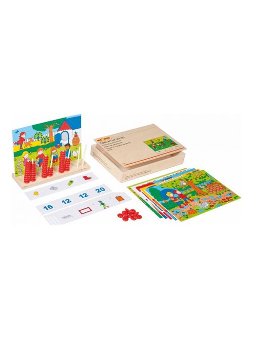 Trouver et compter jusqu'à 20 - jeu Montessori - Kiabi