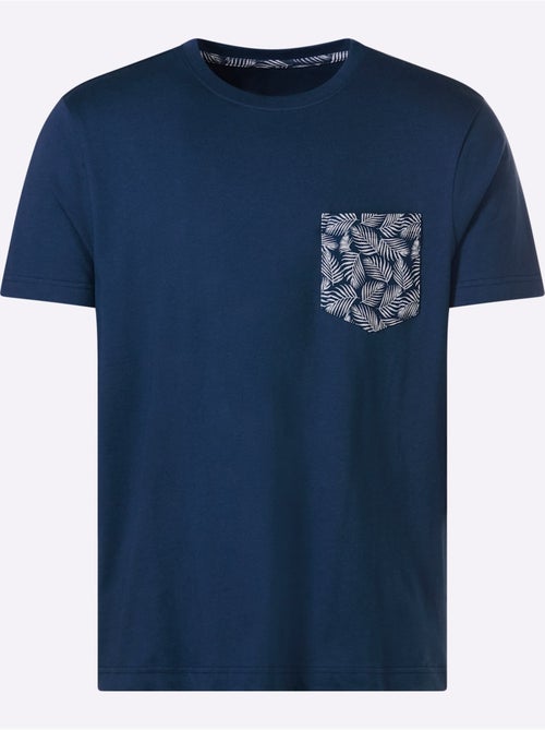 Tshirt à manches courtes poche poitrine imprimée - Moda Vilona - Kiabi