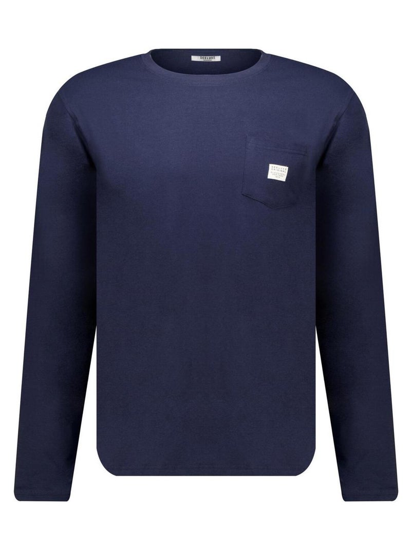 T-shirt Homme White Stuff Manches Longues Col Rond Bleu Taille L – Très Bon état