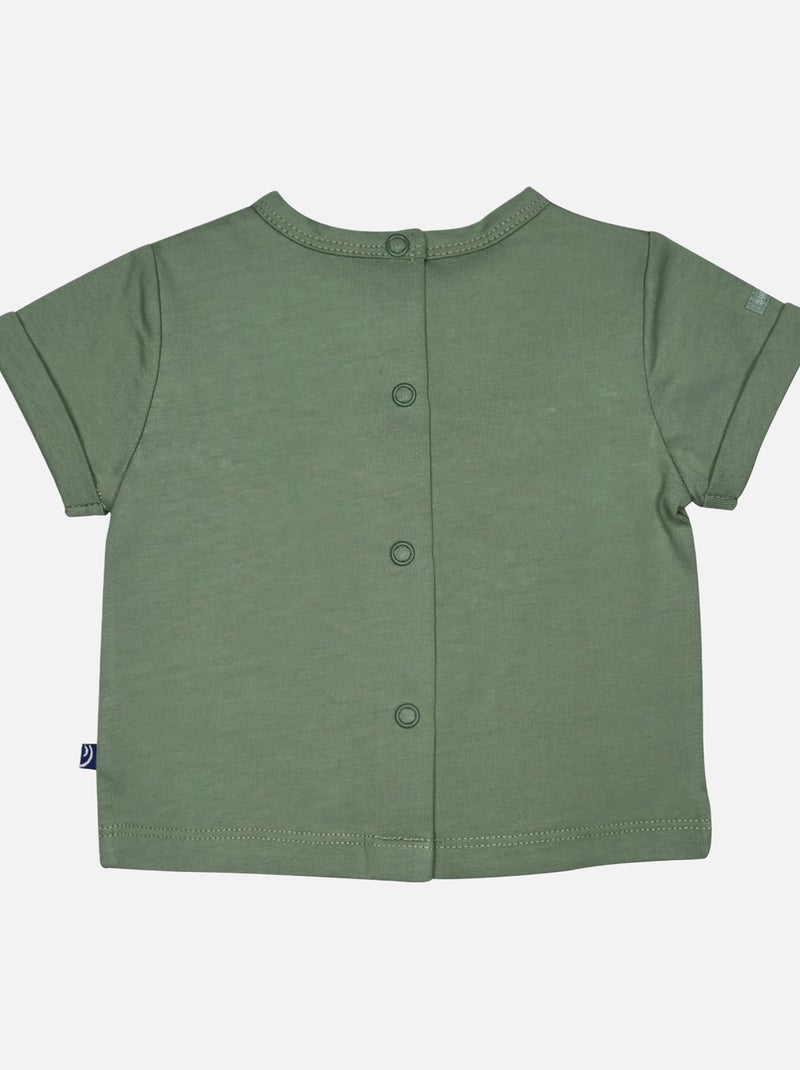 TSHIRT BERMUDA LAZARE MAILLE BEBE Vert - Kiabi