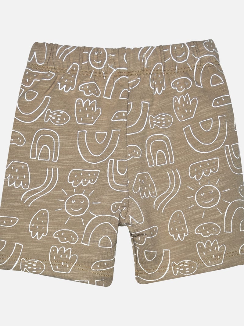 TSHIRT BERMUDA LAZARE MAILLE BEBE Vert - Kiabi