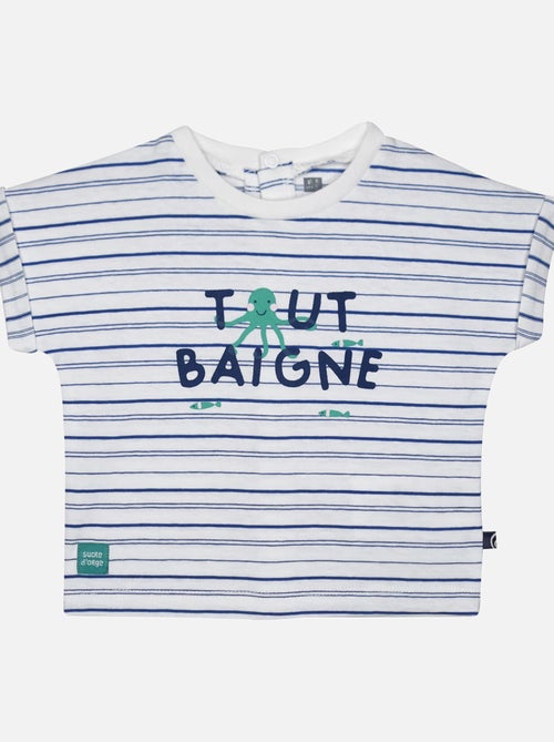 TSHIRT BERMUDA LEZIN MAILLE BEBE - Kiabi