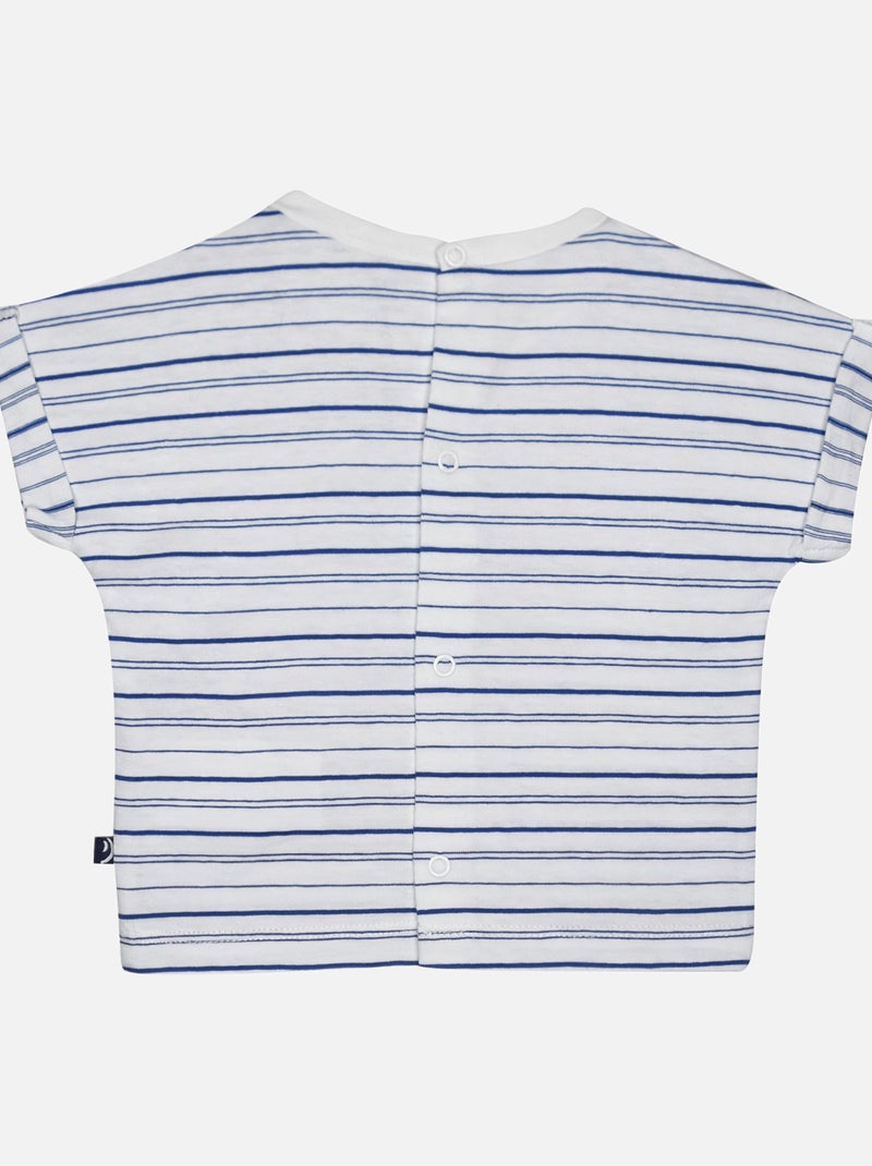 TSHIRT BERMUDA LEZIN MAILLE BEBE Blanc - Kiabi