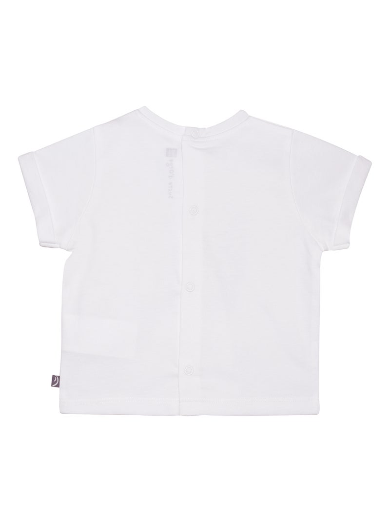 TSHIRT BERMUDA NAKIM MAILLE BEBE Blanc - Kiabi