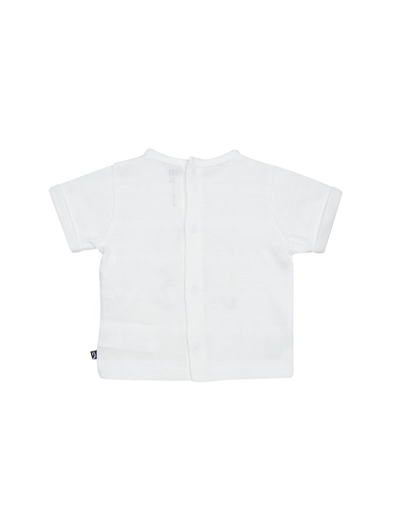 TSHIRT BERMUDA NUNO MAILLE BEBE Blanc - Kiabi