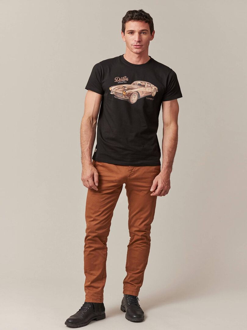 T-shirt imprimé Loose Fit - Noir/United - HOMME | H&M FR