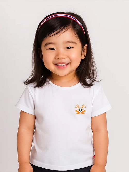 Tshirt en Coton Bio Hotot Blanc 4 ans - Kiabi