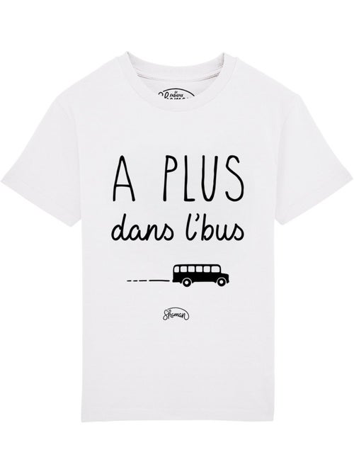 Tshirt Enfant A PLUS DANS L'BUS - Kiabi