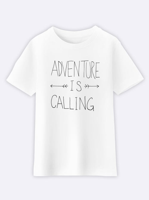 Tshirt Enfant ADVENTURE IS CALLING - Kiabi