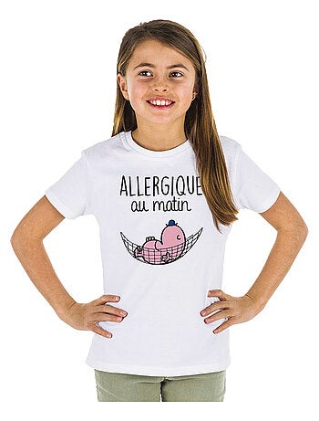 Tshirt Enfant ALLERGIQUE AU MATIN