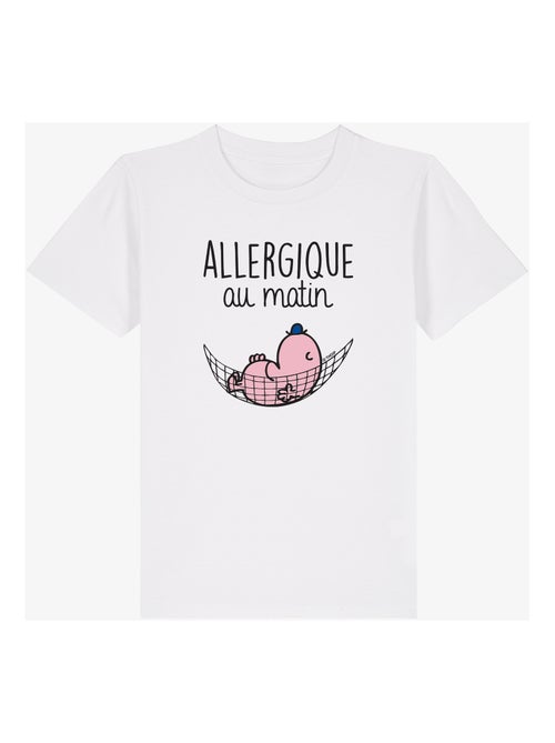 Tshirt Enfant ALLERGIQUE AU MATIN - Kiabi