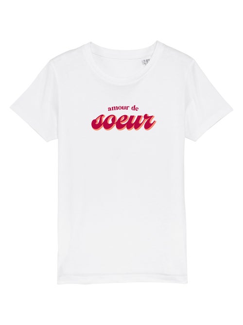 Tshirt Enfant AMOUR DE SOEUR - Kiabi